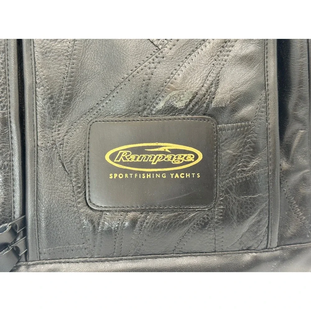 Rampage Sportfishing Yachts Genuine Leather Duffel Bag w/ Strap 19x13